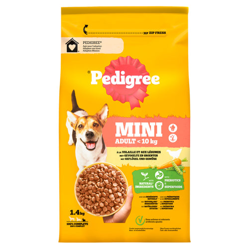 Pedigree - Vital Trockenfutter Adult Mini Chicken - Hundefutter - 1,4kg