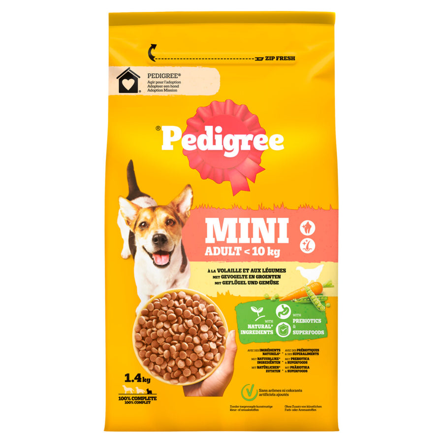 Pedigree - Vital Trockenfutter Adult Mini Chicken - Hundefutter - 1,4kg