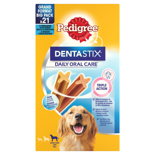 Pedigree - Dentastix Multipack Maxi 25kg+ - Hundesnacks - 21 Stück