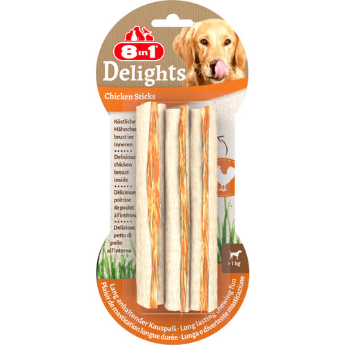8in1 - Dental Delights sticks Hondensnack - 3 Stuks
