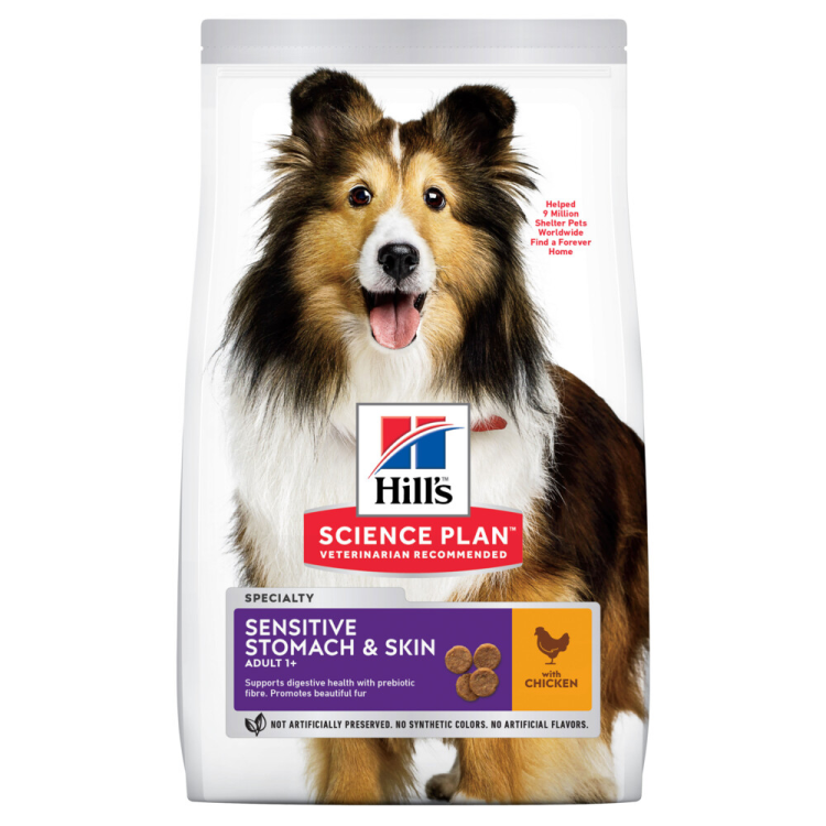 Hill's Canine - Science Plan - Hundefutter - Adult Sensitive Magen & Skin - Medium - Huhn