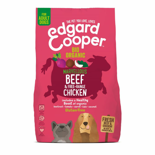 Edgard & Cooper - Dog Food - Organic Beef & Organic Chicken - Adult
