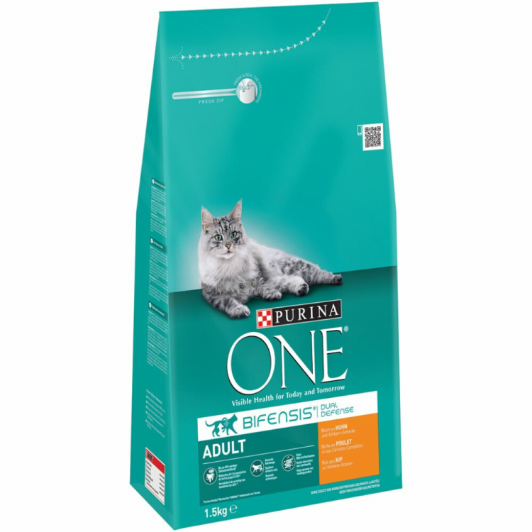 Purina One - Adult Kip & Volkoren Granen - Kattenvoer - 1.5kg