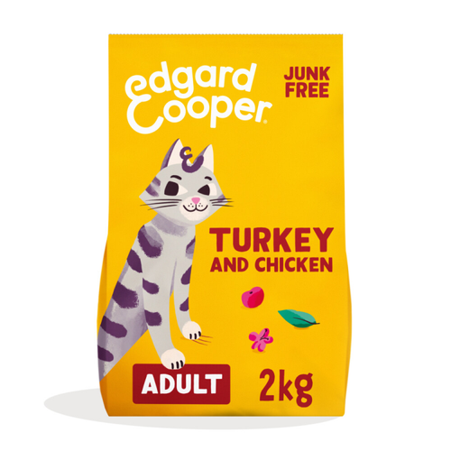 Edgard & Cooper - Cat food - Dry food - Adult - Turkey & Chicken - 2kg