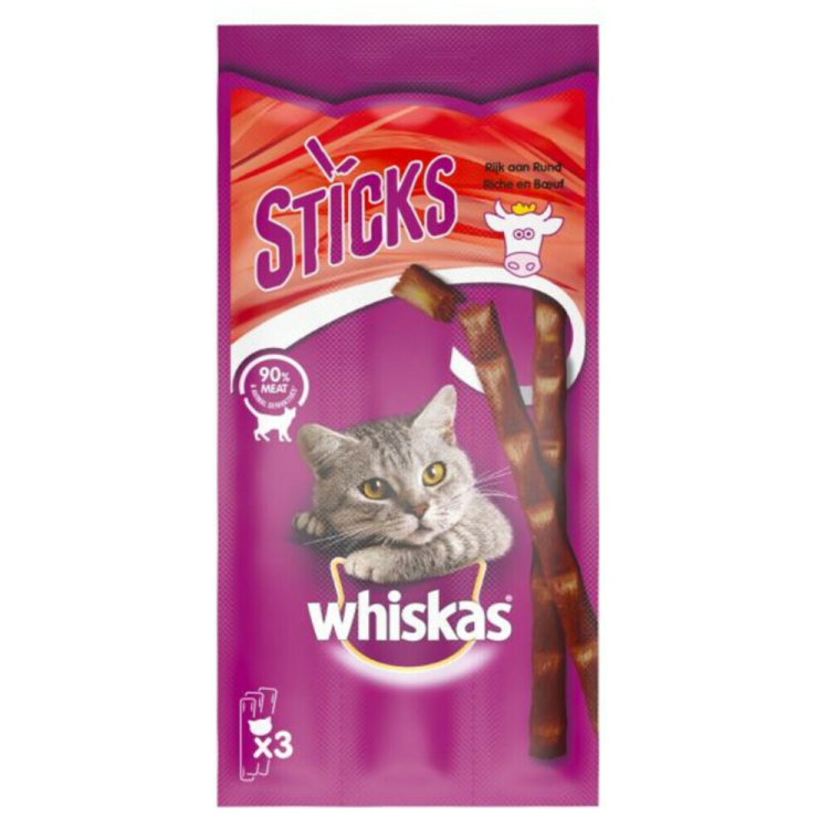 Whiskas - Catsticks Chicken - Cat Snacks - 18g