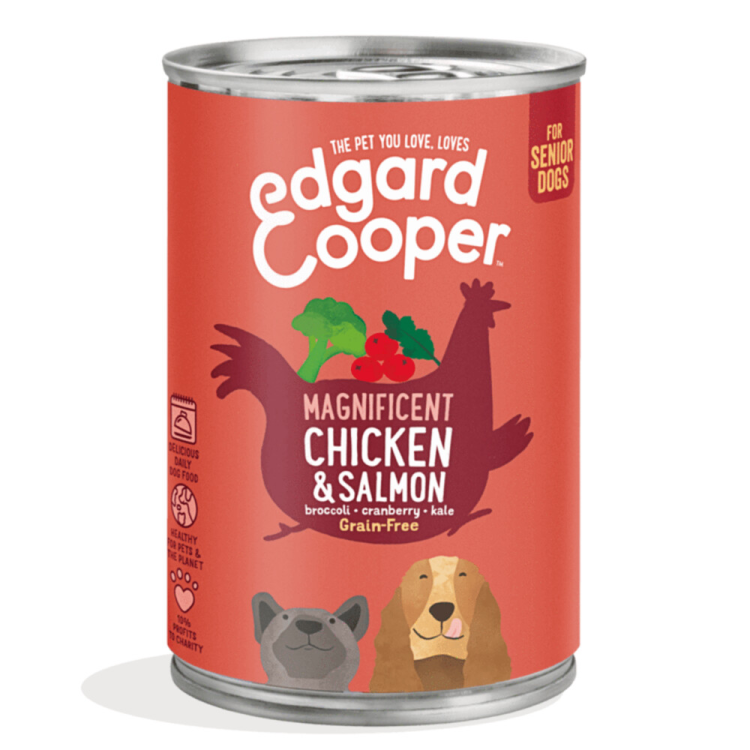 Edgard & Cooper - Tin - Fresh Meat - Senior - Chicken & Salmon - 400g