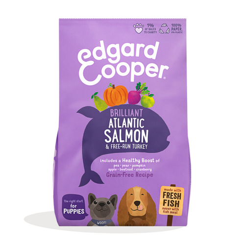 Edgard & Cooper - Dog Food - Puppy - Fresh Salmon and Turkey