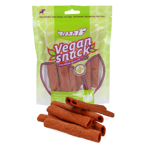 Braaaf - Pumpkin Sticks 12cm - Vegan Dog Snack - 80g