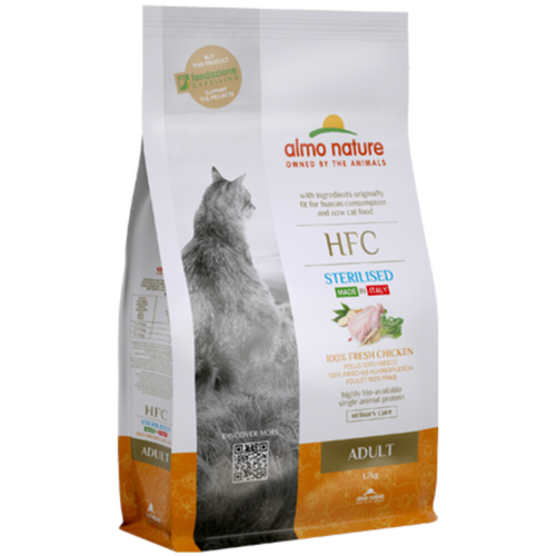 Almo Nature - HFC Adult - Sterilised - Kattenvoer - Verse Kip - 1,2kg