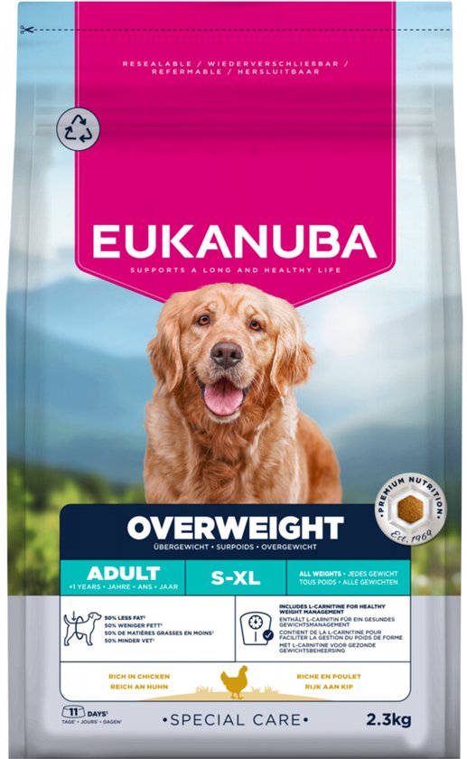 Eukanuba hondenvoer: de best verkochte producten van 2026 vergeleken (Overweight, Puppy, Large Breed, Dachshund)