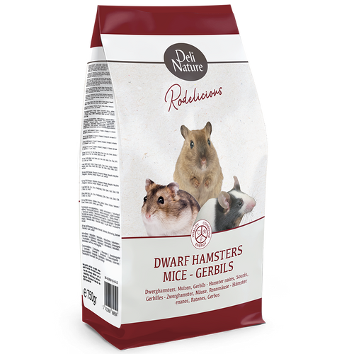 Deli Nature - 5 Sterren Menu Muis, Woestijnrat en Dwerghamster 750g