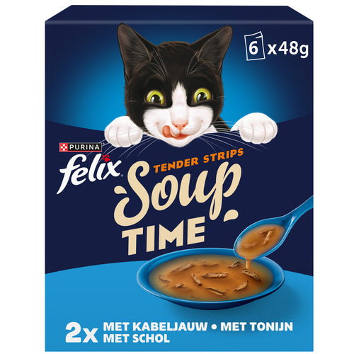 Felix - Soup Tender Strips Vis - 6 x 48g