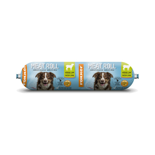 Fokker - Dog Meat Roll 350g - - Lam