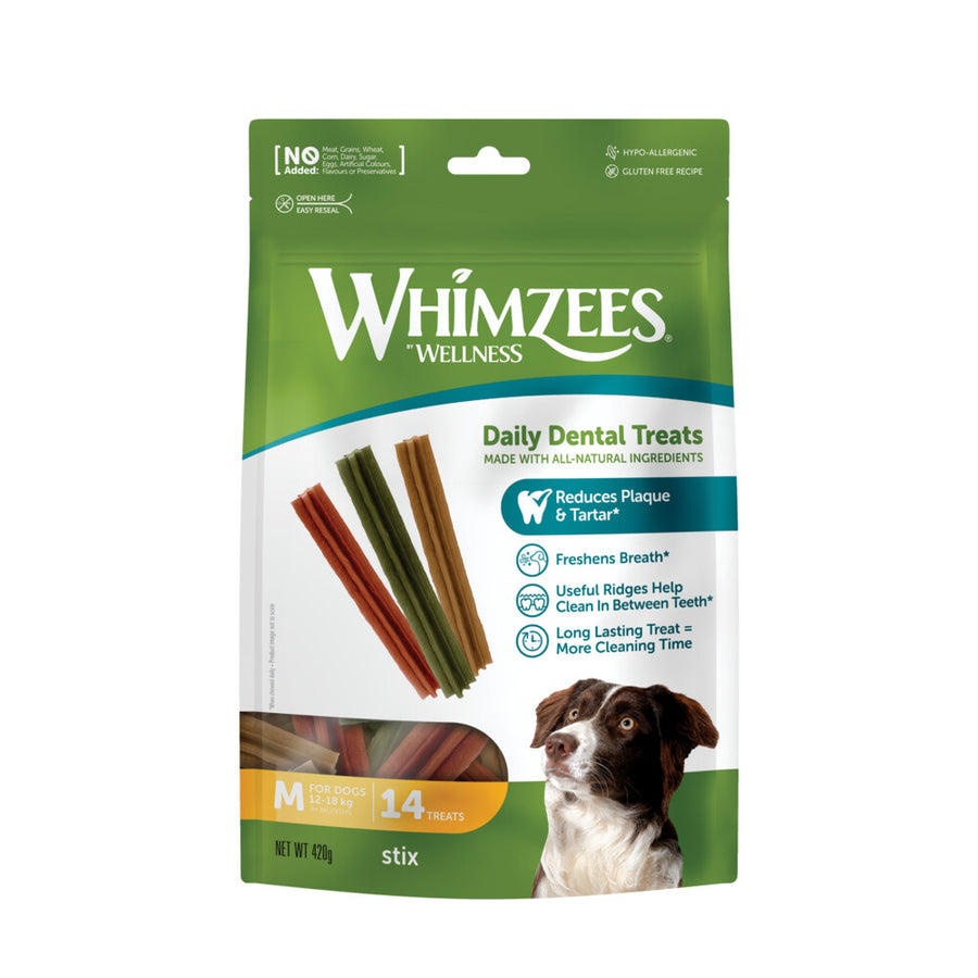 Whimzees - Tandenborstel Star M - Kauwsnacks - 11,4cm - 12st