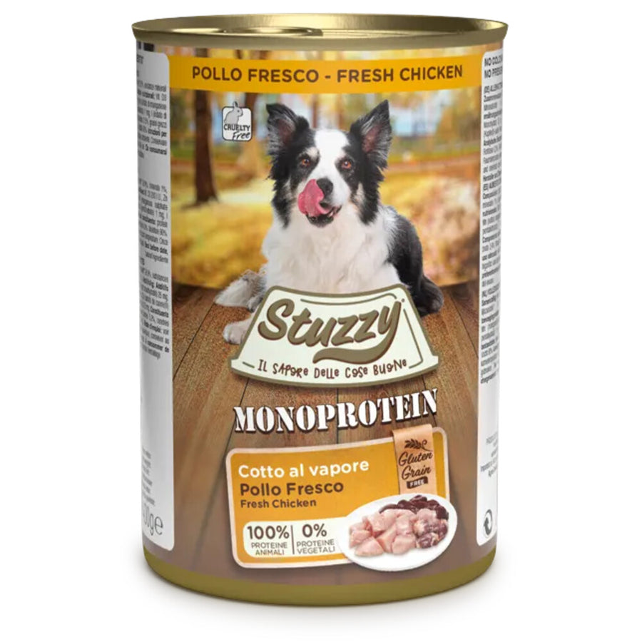 Stuzzy - Monoproteïn Kip - Natvoer - Volledig voer - 6 x 400g