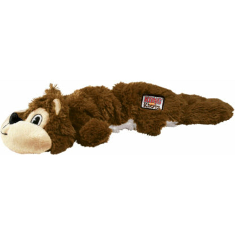 Kong - Scrunch Knots Eekhoorn - Hondenspeelgoed - Assorti - M - 10,2 cm