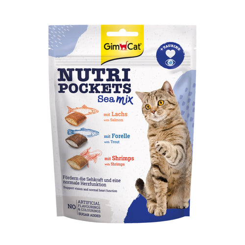 GimCat - Nutri Pockets - Mix Zeevis 150g