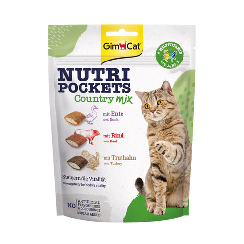 GimCat - Nutri Pockets - Eend Rund Kalkoen 150g