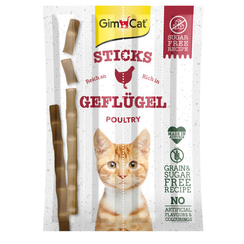 GimCat - Sticks - Gevogelte 20g 4 stuks