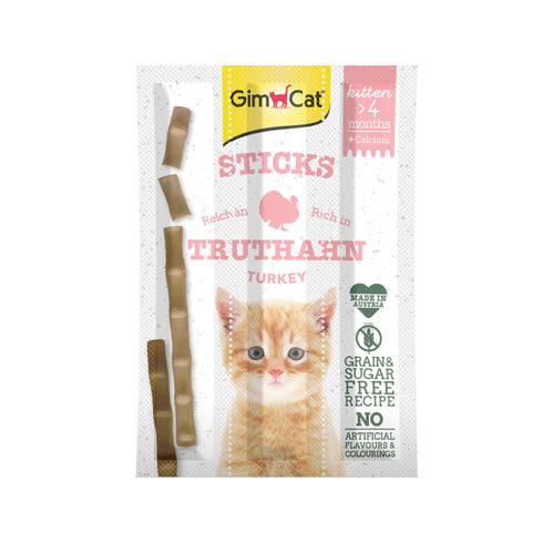 GimCat - 3 Sticks Kitten - Kalkoen - 1ST