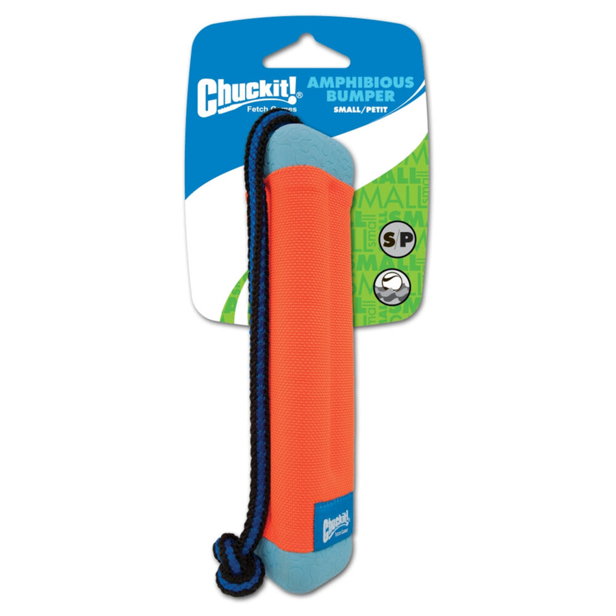 Chuckit! Amphibious Bumper - Hondenspeelgoed - Apporteerspeelgoed - Drijvend - Medium - Ø5 x 25 cm - Assorti