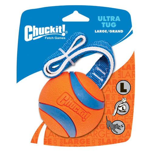 Chuckit - Ultra Ball Ø 7 cm – Rubberen Hondenbal - Hondenspeelgoed – Drijvend honden speelgoed – Oranje – 1 Stuk