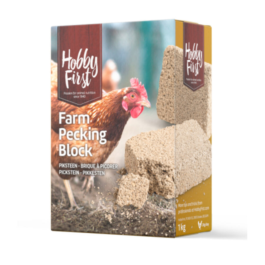 Hobby First - Hope Farms Pecking Block - Supplement - 5.5x10.5x14.5 cm 1kg