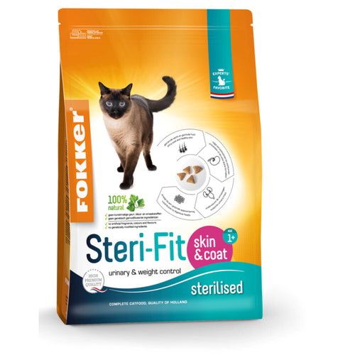 Fokker - Steri - Fit Skin & Coat - Kattenvoer - 10kg