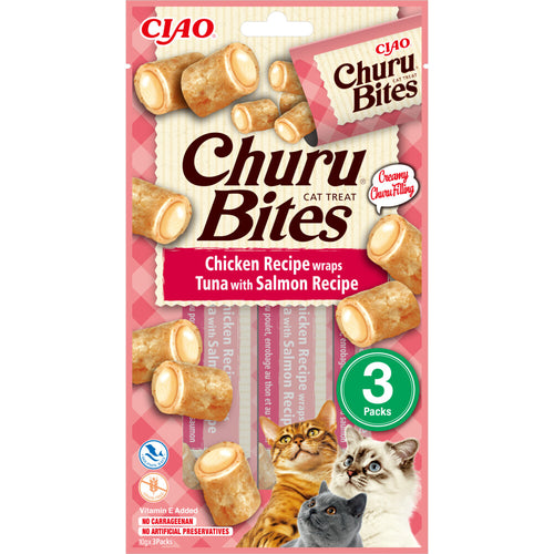 Ciao - Inaba Churu Purée - Tonijn Zalm 15g 4 stuks