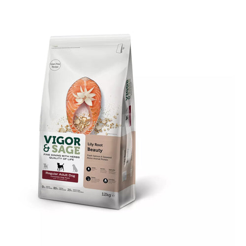 Vigor&Sage - Vigor & Sage Hondenvoer Regular Lilly Root Beauty 12kg