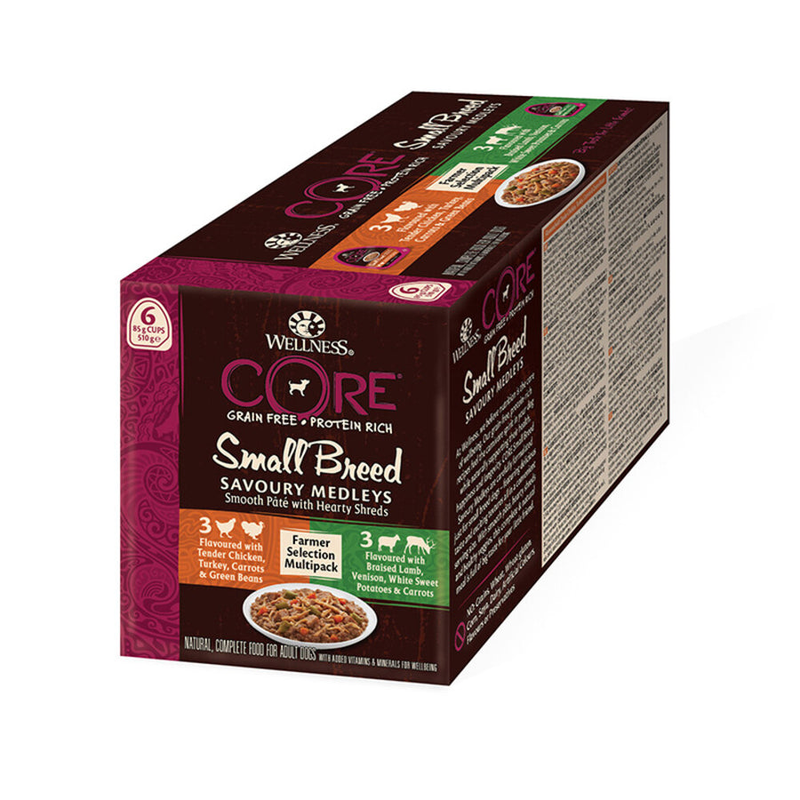 Wellness - Core Small Breed Savoury Farmer Multi - Pack - 6 x 85g