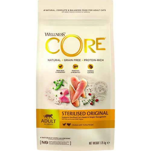Wellness - Core Grain Free Cat Sterilised Kip & Kalkoen - 1.75kg
