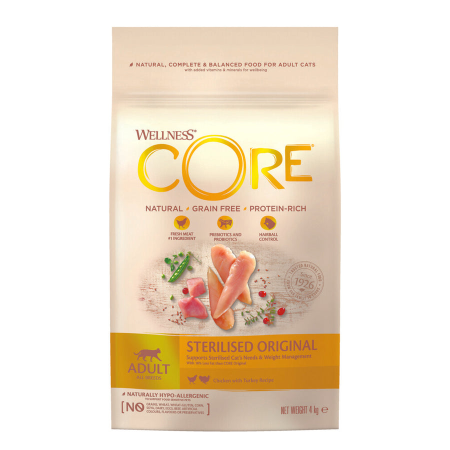 Wellness - Core Grain Free Cat Sterilised Kip&Kalkoen - 4kg