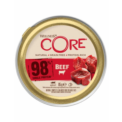 Wellness - Core Kattenvoer 98% Recipe Rund 85g