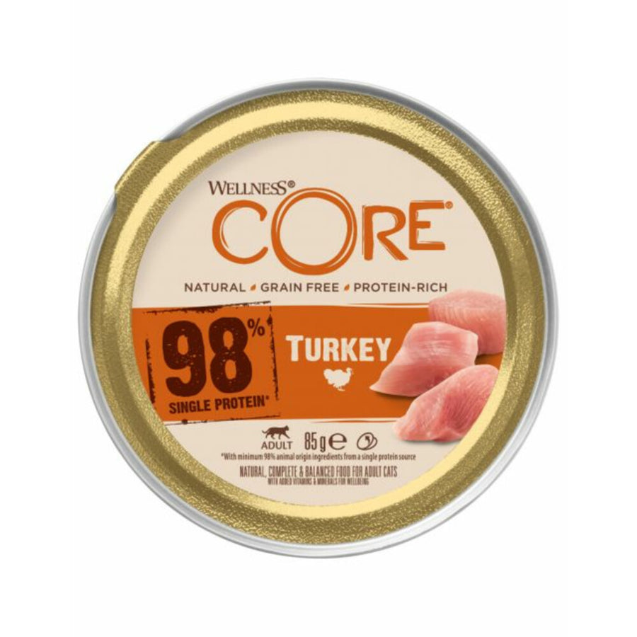 Wellness - Core Kattenvoer 98% Recipe Kalkoen 85g