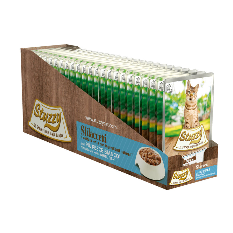 Stuzzy - Maaltijdzakjes Sfilaccetti 85g - Witvis