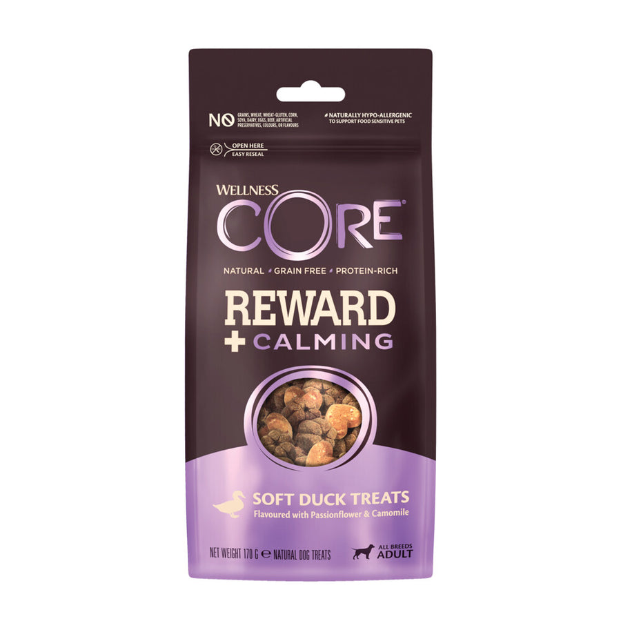Wellness - Core Reward+ Treats Duck Calming - Eend 170g Voor Volwassen Honden Van Alle Rassen