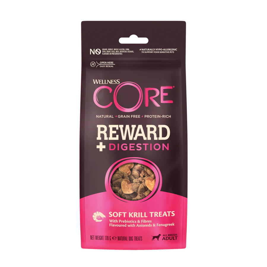 Wellness - Core Reward+ Treats Krill Digestion - Krill 170g Voor Volwassen Honden Van Alle Rassen