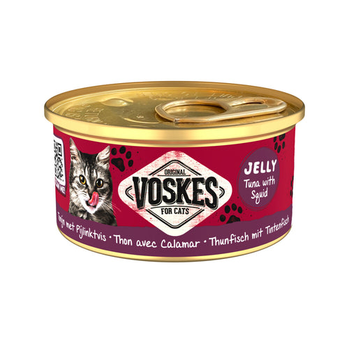 Voskes - Kattenvoer Nat Tonijn met Pijlinktvis 85g