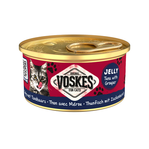 Voskes - Kattenvoer Nat Tonijn met Tandbaars 85g