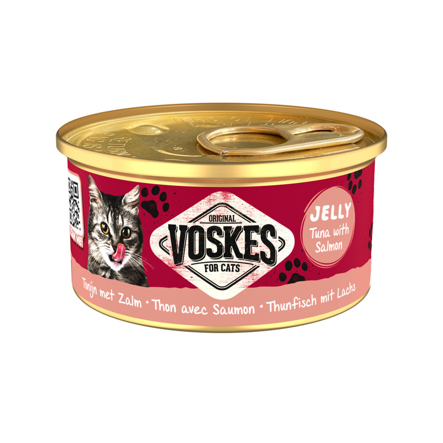 Voskes - Kattenvoer Nat Tonijn met Zalm 85g