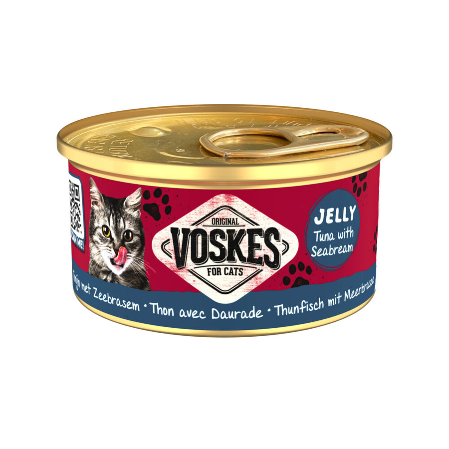 Voskes - Kattenvoer Nat Tonijn met Zeebrasem 85g