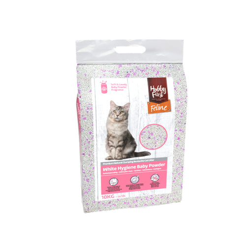 Hobby First - kattenbakvulling White Hygiene Baby Powder 12 Liter/10kg