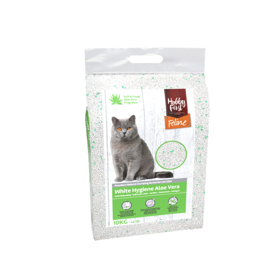 Hobby First - kattenbakvulling White Hygiene Aloe Vera 12 Liter/10kg