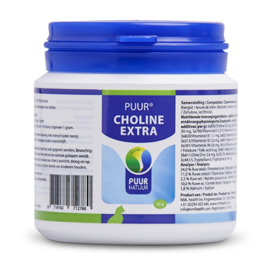 PUUR - Choline Extra - 50 gram - Kat - Alternatief product voor Cholodin Kat