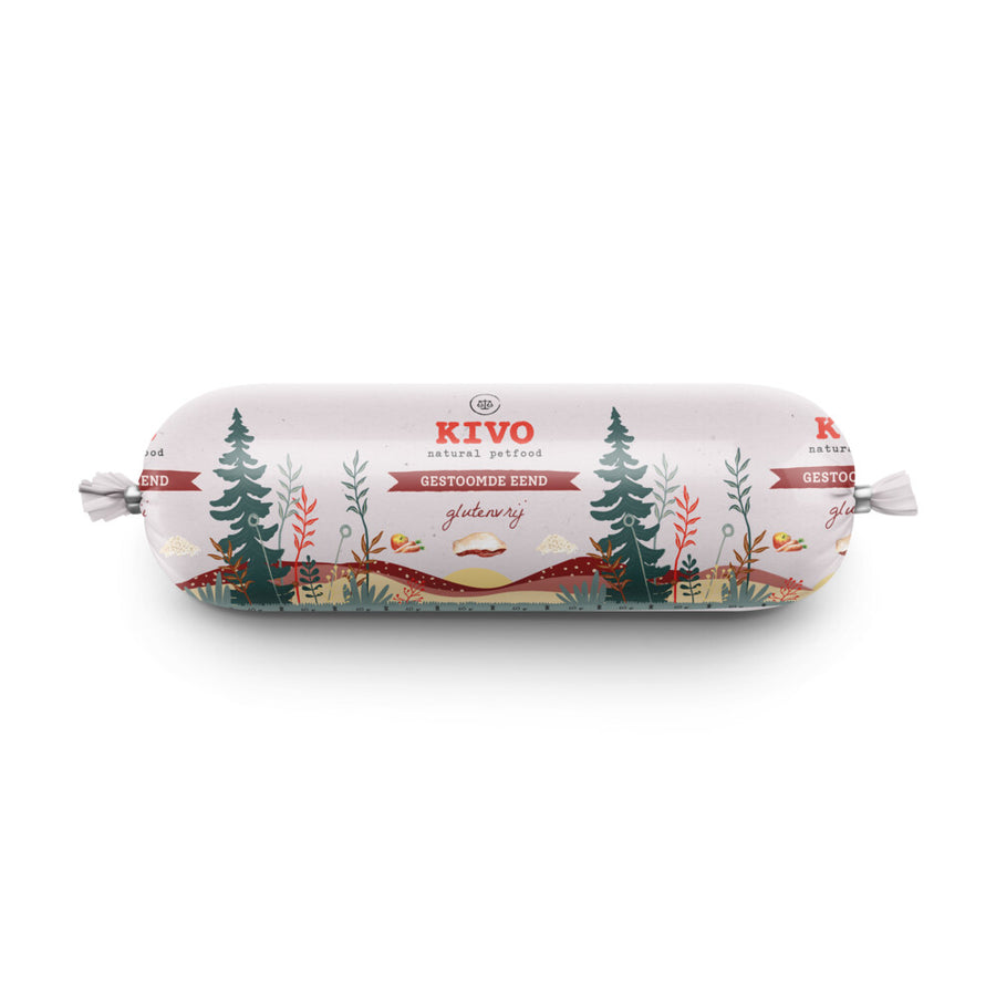 Kivo - worst gestoomd Eend 600g