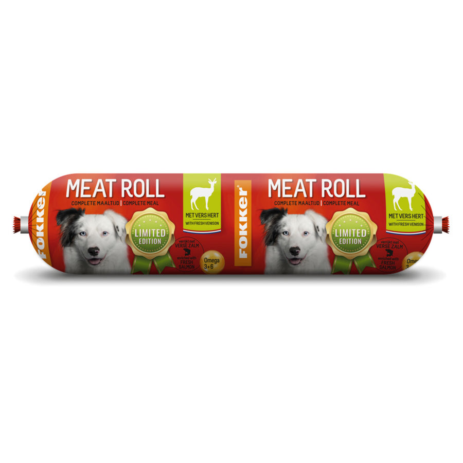 Fokker - Meat Roll Hert - Zalm 800g