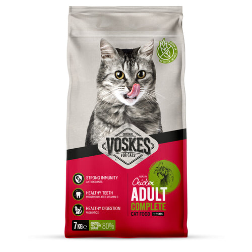 Voskes - Kattenbrokken Adult Kip 7kg