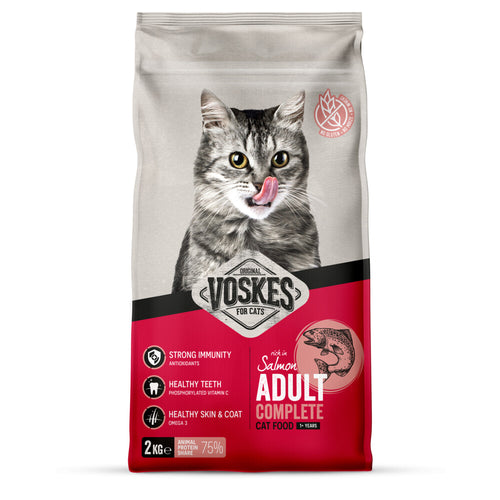 Voskes - Kattenbrokken Adult Zalm 2kg