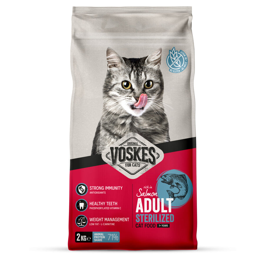Voskes - Kattenbrokken Sterilized Adult Zalm 2kg